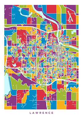 Lawrence Kansas Map