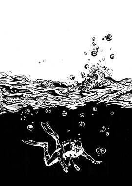 Diver Submerged