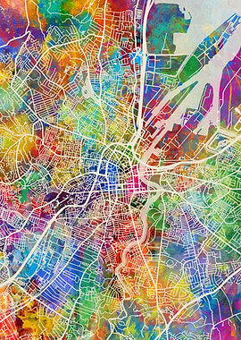 Belfast N Ireland Map