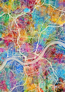 Cincinnati Ohio Map