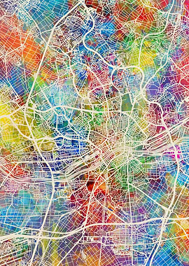 Frankfurt Germany Map