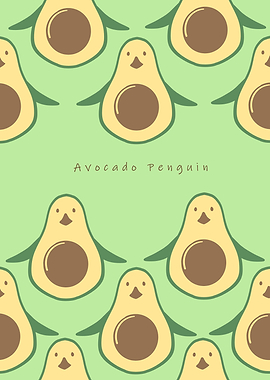 Avocado penguin