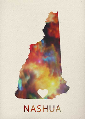 Nashua New Hampshire Map