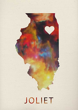 Joliet Illinois City Map
