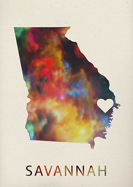 Savannah Georgia Map
