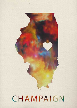 Champaign Illinois Map
