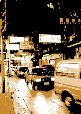 HongKong Duotone Taxi