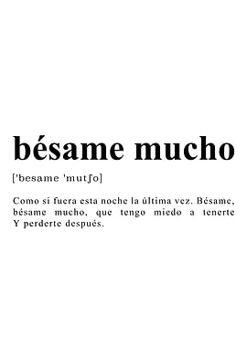Besame Mucho