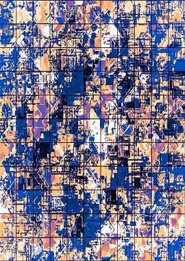 geometric painting texture