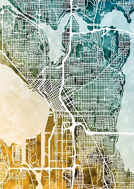 Seattle Washington Map