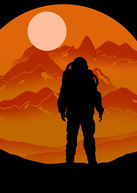 Astronaut on Mars