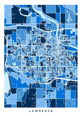 Lawrence Kansas Map