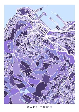 Cape Town South Africa Map