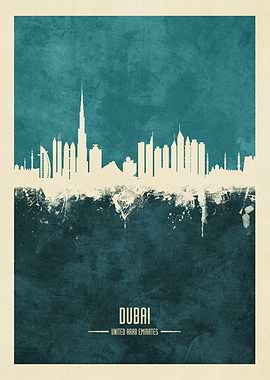 Dubai UAE Skyline