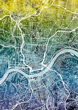 Cincinnati Ohio Map