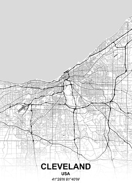 Cleveland city map