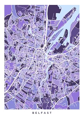 Belfast N Ireland Map