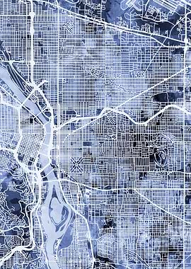 Portland Oregon Map
