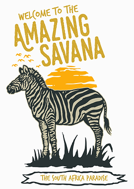 Amazing Savana Zebra