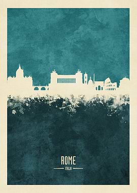 Rome Italy Skyline