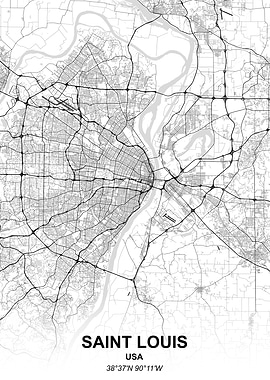 Saint Louis city map