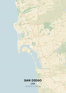SAN DIEGO city map