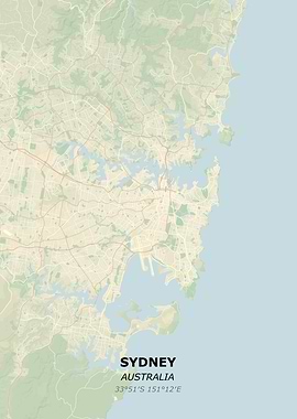 SYDNEY city map
