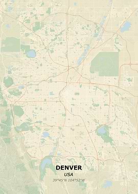 DENVER city map
