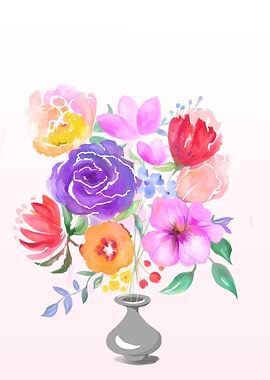 Elegant Flowers in a Vase