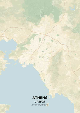 ATHENS city map