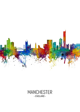 Manchester England Skyline