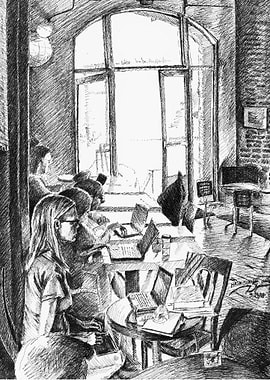 Find a Place to Sit - cafe