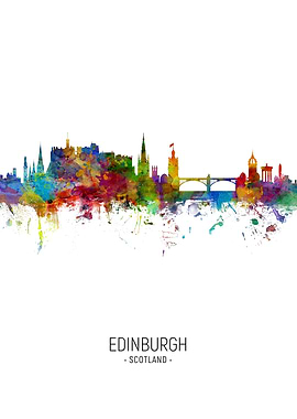 Edinburgh Scotland Skyline