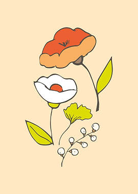 Art Print Little Flowers