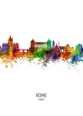 Rome Italy Skyline