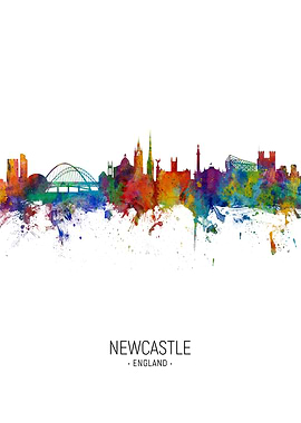 Newcastle England Skyline