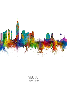 Seoul South Korea Skyline