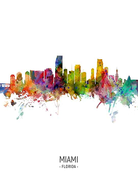 Miami Florida Skyline
