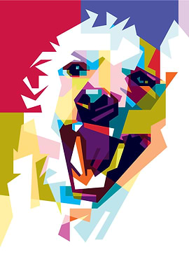 colorful German Shepherd