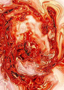 Abstract Marble Painting