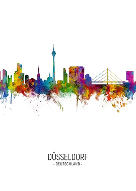 Dsseldorf Germany Skyline
