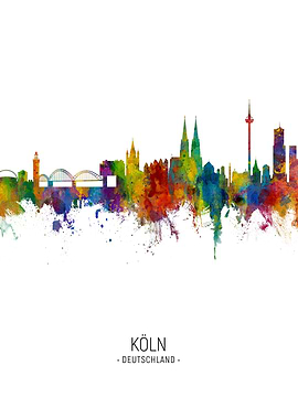 Cologne Germany Skyline
