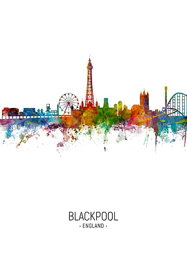 Blackpool England Skyline