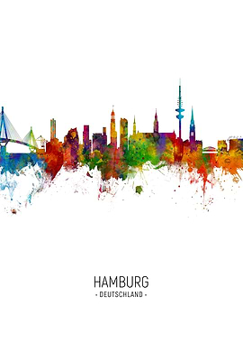 Hamburg Germany Skyline