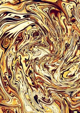 Abstract Marble Painting