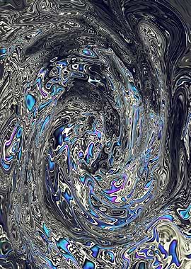 Abstract Marble Painting