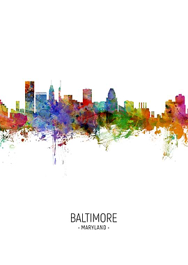Baltimore Maryland Skyline