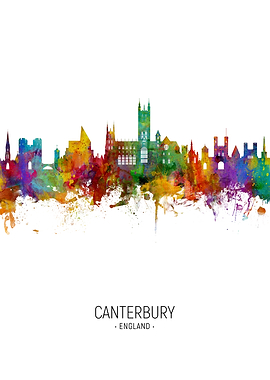 Canterbury England Skyline