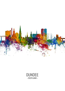 Dundee Scotland Skyline