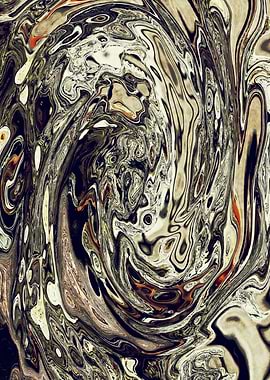 Abstract Marble Painting
